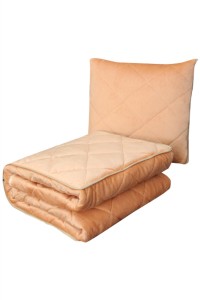 SKHP003 Pillow quilt dual purpose solid color thickened car air conditioner quilt office nap blanket pillow 40 * 40cm 45 * 45cm tags neighborhood welfare booth game performance online activity zoom meeting activity tee, online activity gift Gushu front view